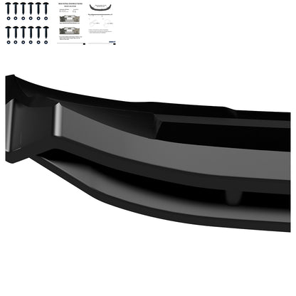FS01.177 - Frontsplitter passend für VW Touareg Mk3 R-Line 2018-2023 Hochglanz Schwarz