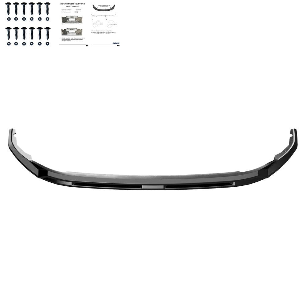 Frontsplitter passend für VW Transporter T7 2024+ Hochglanz Schwarz