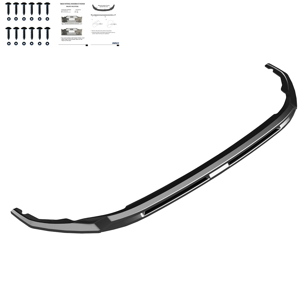 Frontsplitter passend für VW Transporter T7 2024+ Hochglanz Schwarz