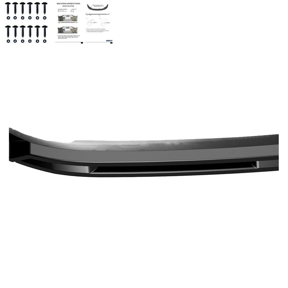 Frontsplitter passend für VW Transporter T7 2024+ Hochglanz Schwarz