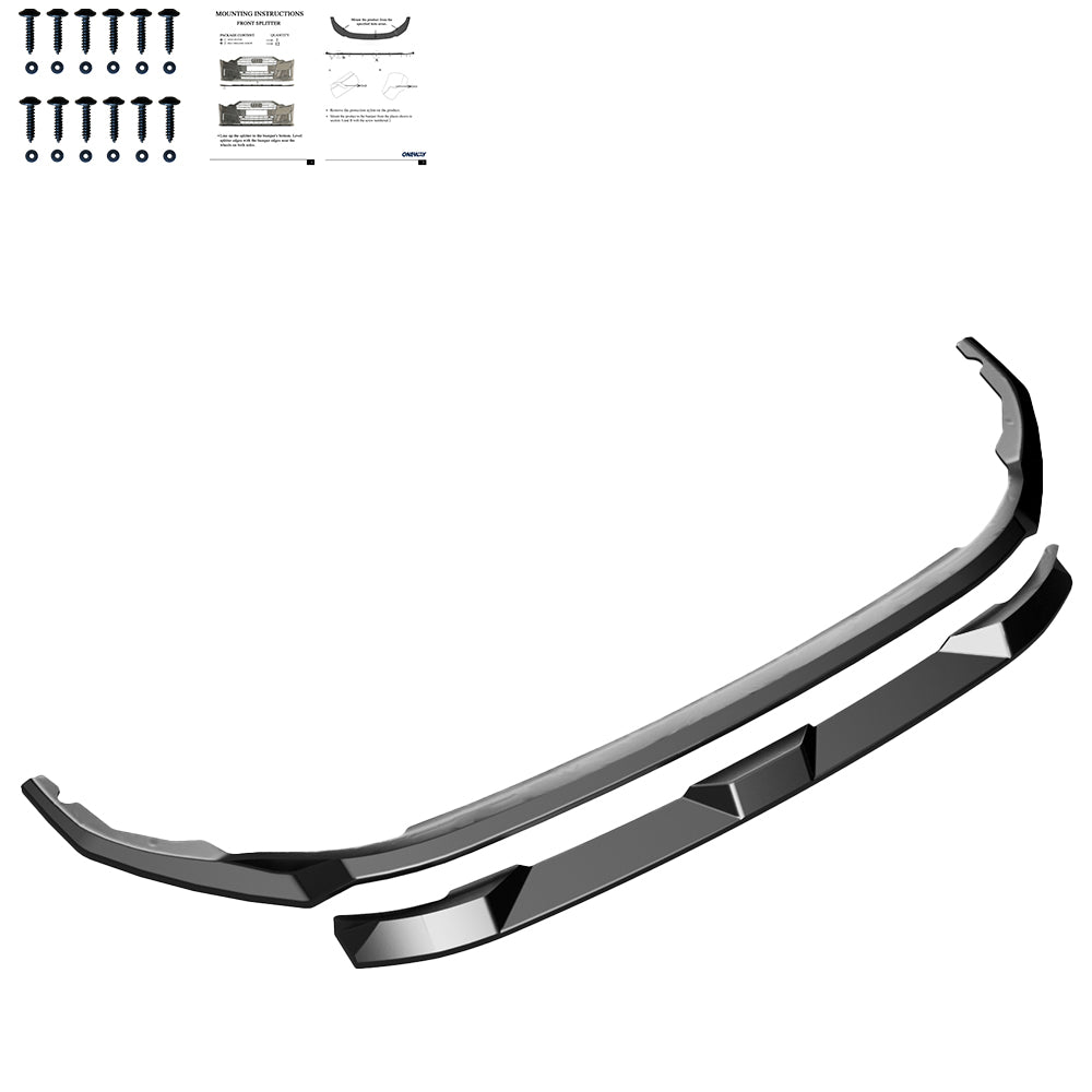 Frontsplitter passend für VW Transporter T7 2024+ Hochglanz Schwarz