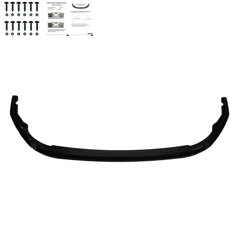 Frontsplitter passend für VW Transporter T7 2024+ Hochglanz Schwarz