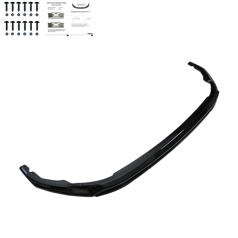Frontsplitter passend für VW Transporter T7 2024+ Hochglanz Schwarz
