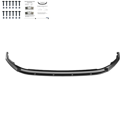 Frontsplitter passend für VW Transporter T7 2024+ v2 Hochglanz Schwarz