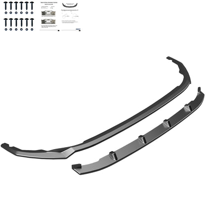 Frontsplitter passend für VW Transporter T7 2024+ v2 Hochglanz Schwarz