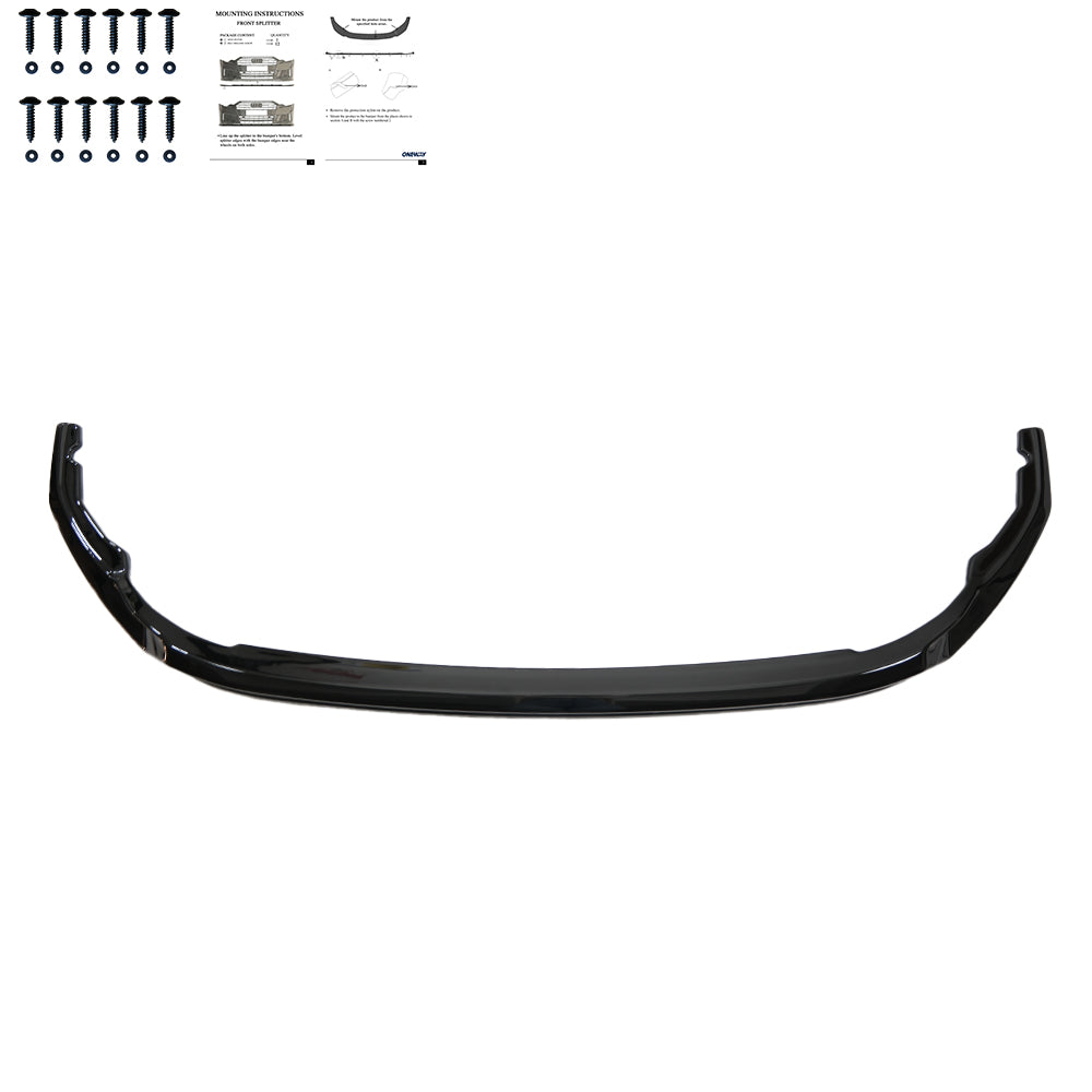 Frontsplitter passend für VW Transporter T7 2024+ v2 Hochglanz Schwarz