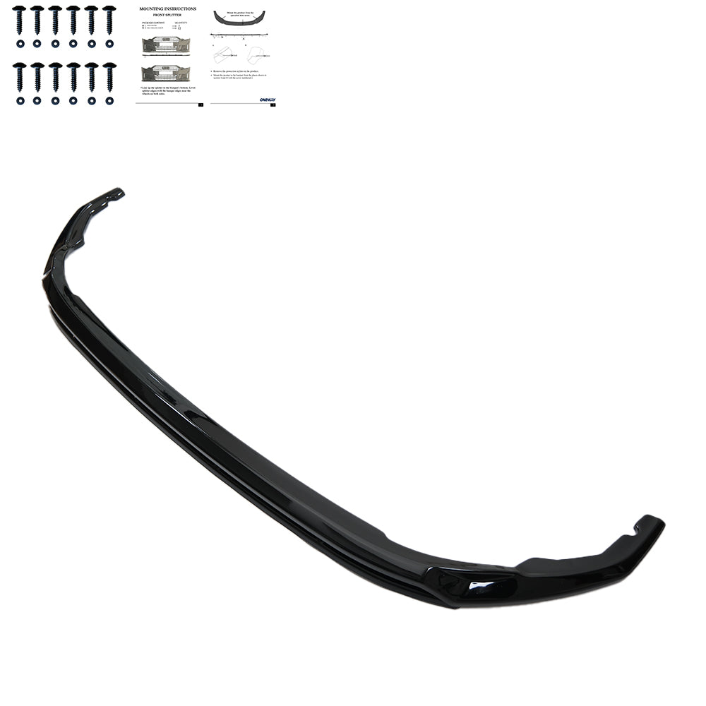 Frontsplitter passend für VW Transporter T7 2024+ v2 Hochglanz Schwarz