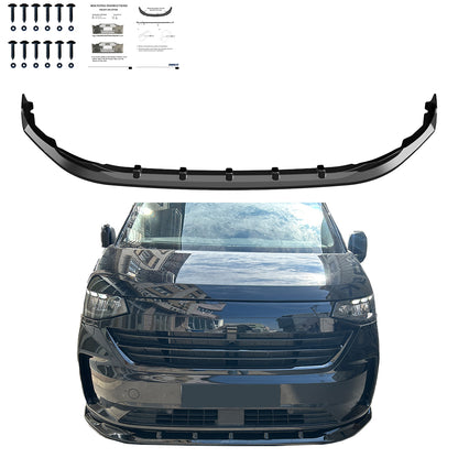 Frontsplitter passend für VW Transporter T7 2024+ v5 Hochglanz Schwarz
