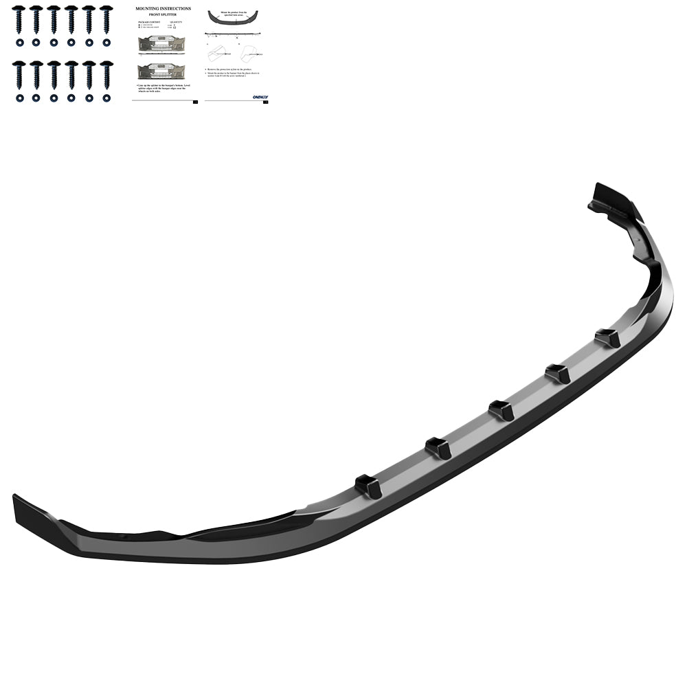 Frontsplitter passend für VW Transporter T7 2024+ v5 Hochglanz Schwarz