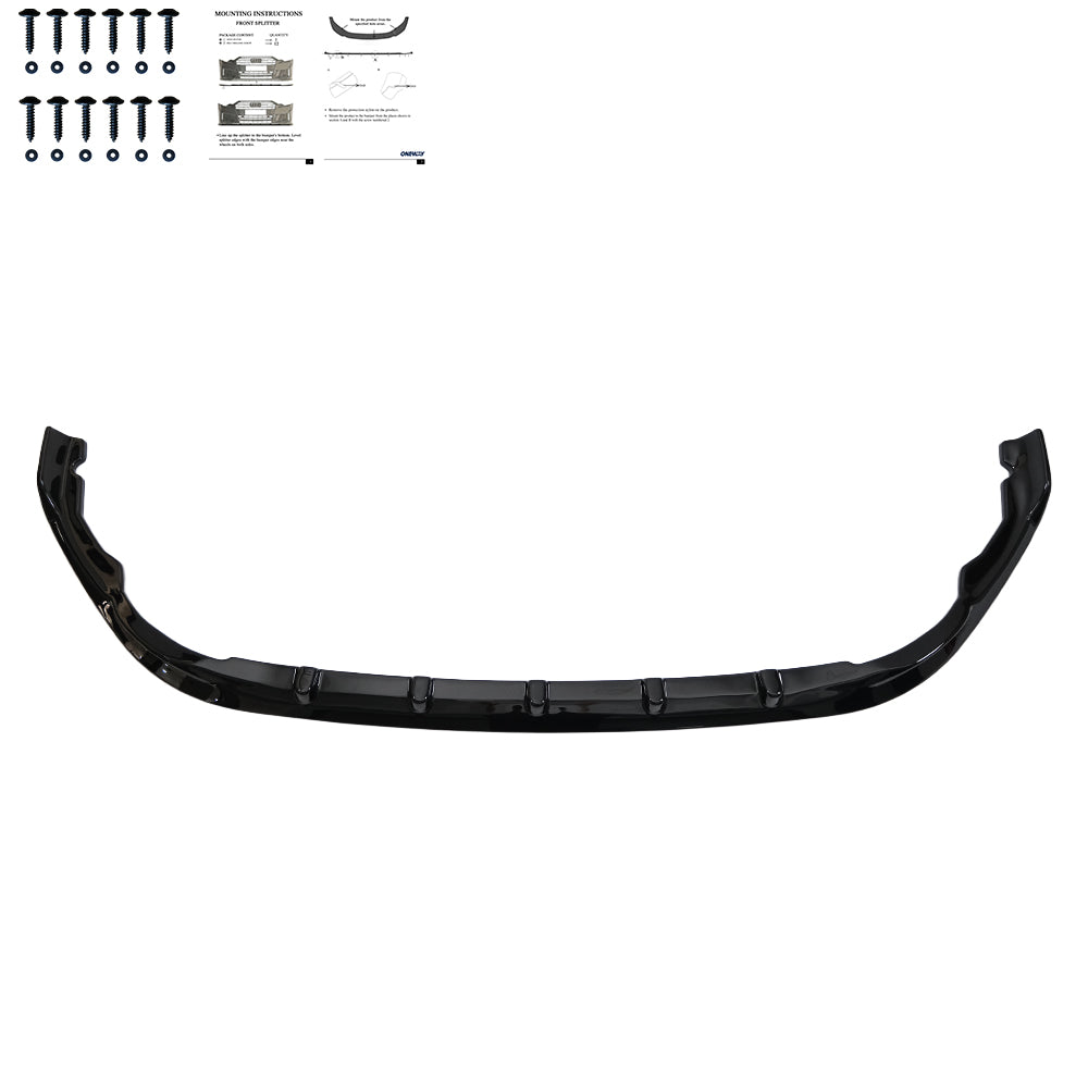 Frontsplitter passend für VW Transporter T7 2024+ v5 Hochglanz Schwarz