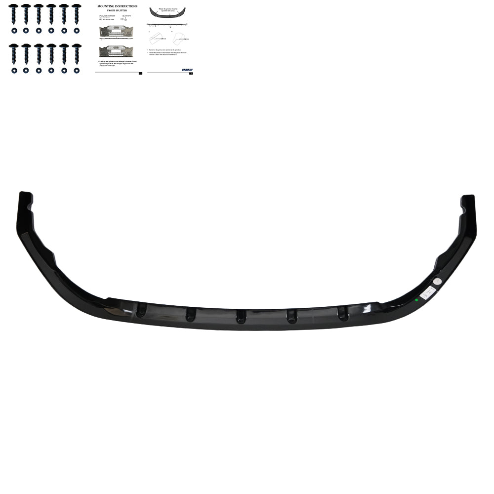 Frontsplitter passend für VW Transporter T7 2024+ v5 Hochglanz Schwarz