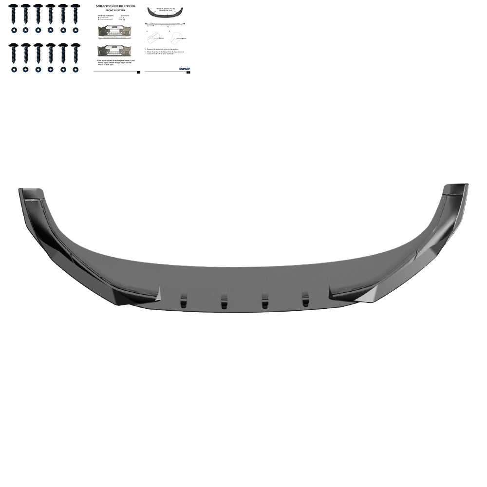 Frontsplitter passend für VW Volkswagen Tiguan R-Line Mk3 2024+ Hochglanz Schwarz