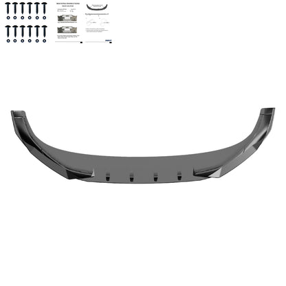 Frontsplitter passend für VW Volkswagen Tiguan R-Line Mk3 2024+ Hochglanz Schwarz