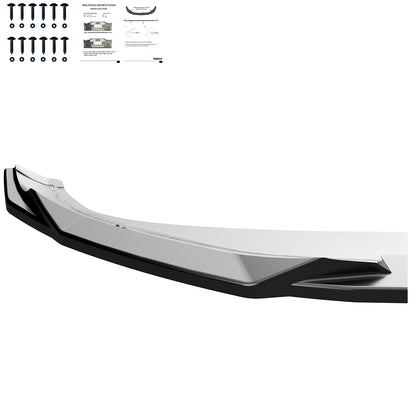 Frontsplitter passend für VW Volkswagen Tiguan R-Line Mk3 2024+ Hochglanz Schwarz