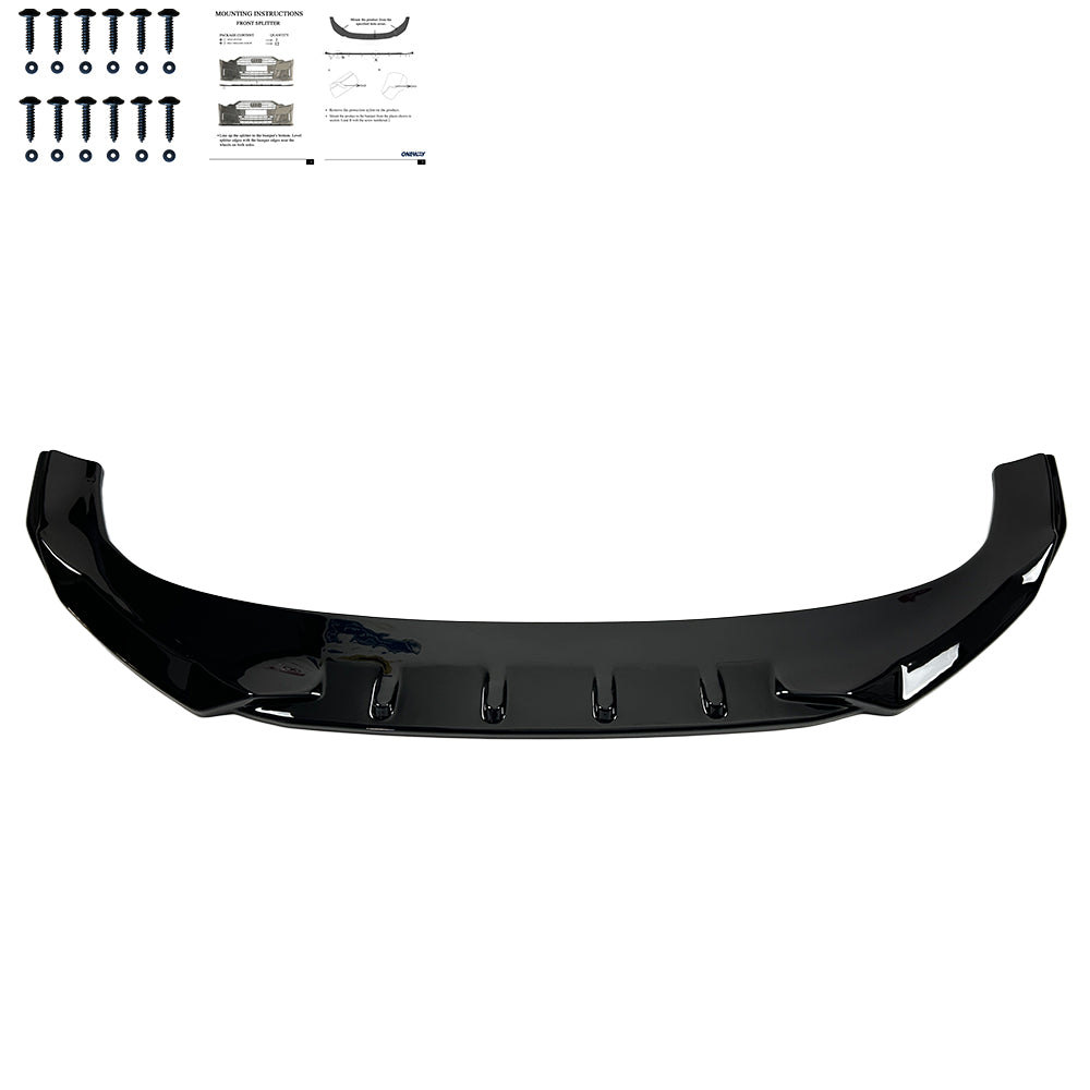 Frontsplitter passend für VW Volkswagen Tiguan R-Line Mk3 2024+ Hochglanz Schwarz