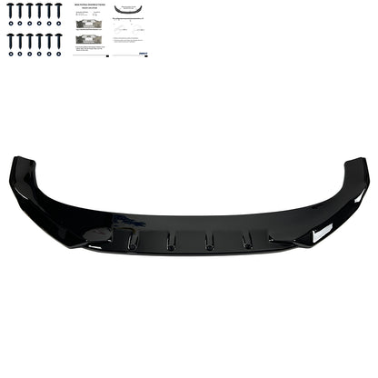 Frontsplitter passend für VW Volkswagen Tiguan R-Line Mk3 2024+ Hochglanz Schwarz