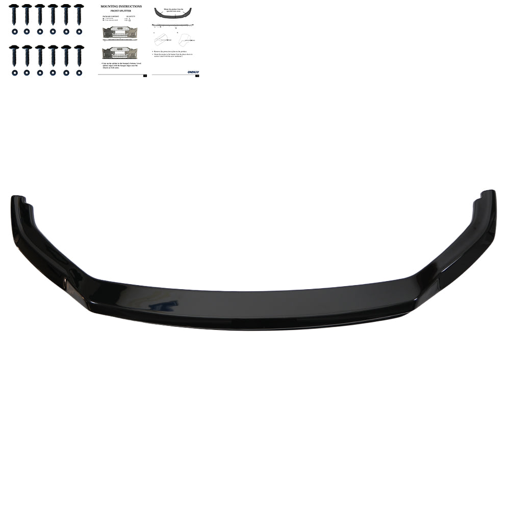 Frontsplitter passend für VW Volkswagen Transporter T7 2024+ v5 Hochglanz Schwarz