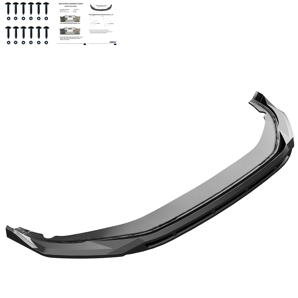 Frontsplitter passend für VW Volkswagen Tayron R-Line Mk1 2025+ Hochglanz Schwarz