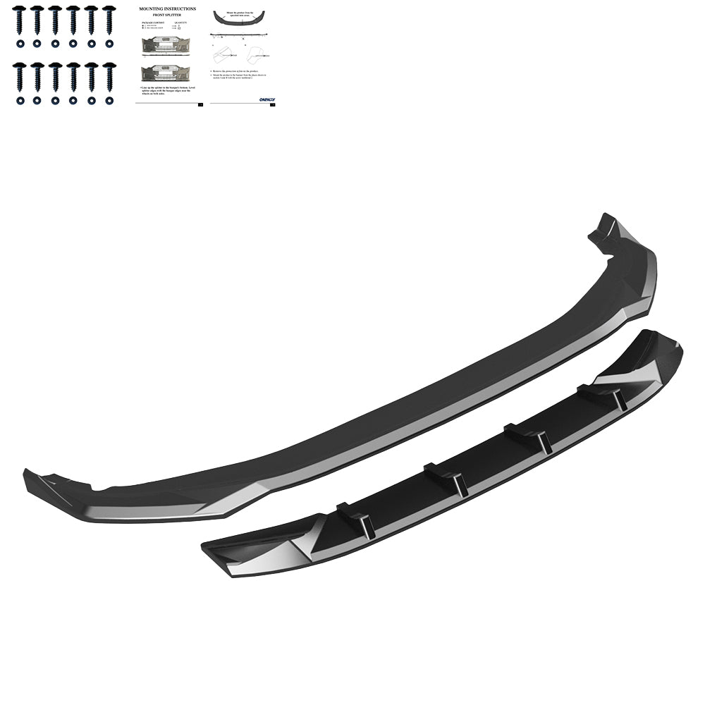 Frontsplitter passend für VW Volkswagen Tayron R-Line Mk1 2025+ Hochglanz Schwarz