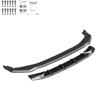 Frontsplitter passend für VW Volkswagen Tayron R-Line Mk1 2025+ Hochglanz Schwarz