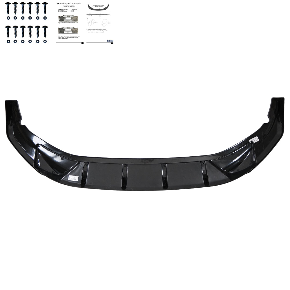 Frontsplitter passend für VW Volkswagen Tayron R-Line Mk1 2025+ Hochglanz Schwarz