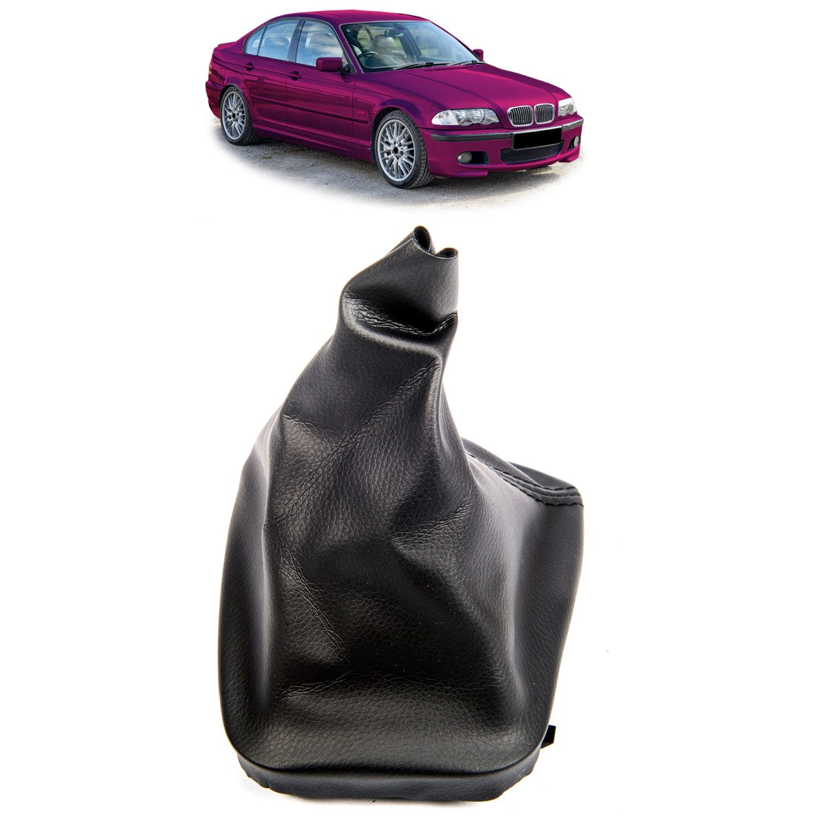 Schaltknauf Manschette Schwarz passend für BMW 3er E46 1998-2005