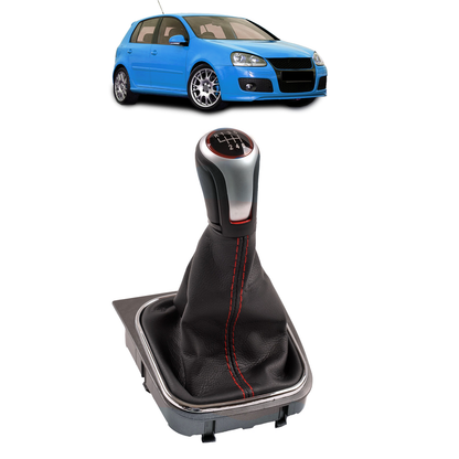 6-Gang Schaltknauf mit Bezug passend für VW Golf 5 Jetta V 2003-2009