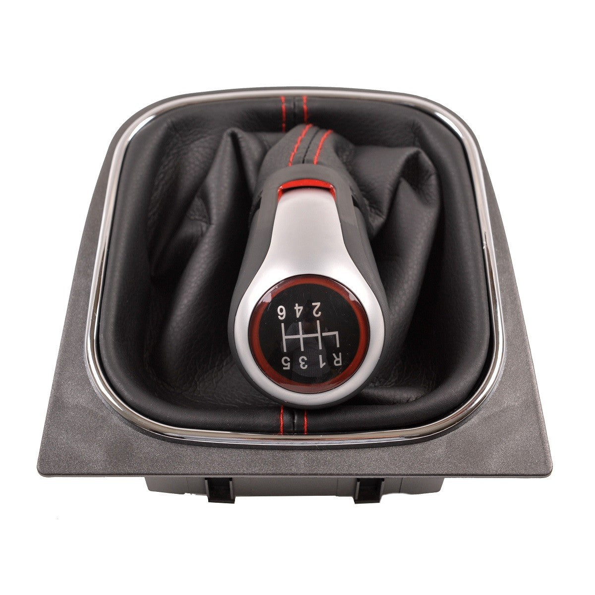 6-Gang Schaltknauf mit Bezug passend für VW Golf 5 Jetta V 2003-2009