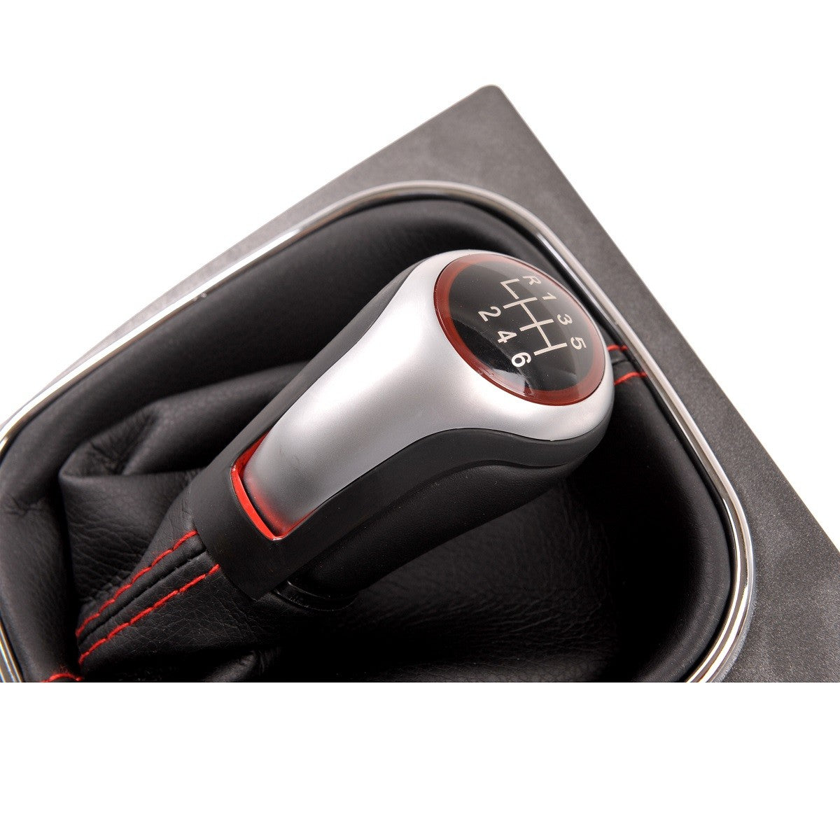 6-Gang Schaltknauf mit Bezug passend für VW Golf 5 Jetta V 2003-2009