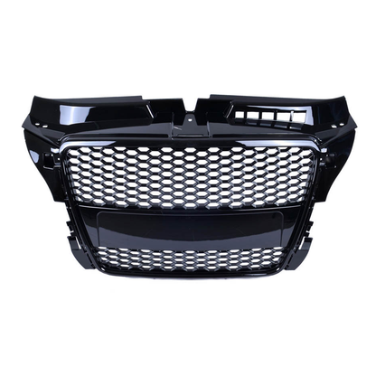 Sportgrill Hochglanz Schwarz passend für Audi A3 8P Hatchback Sportback 2008-2013