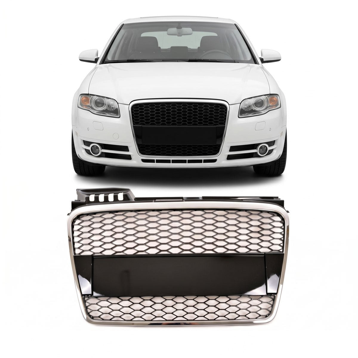 Kühlergrill Chrom passend für Audi A4 B7 8E Limousine Avant 2004-2008