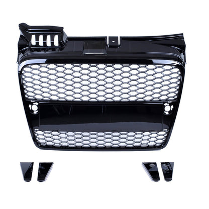 Sportgrill Hochglanz Schwarz passend für Audi A4 B7 2004-2008