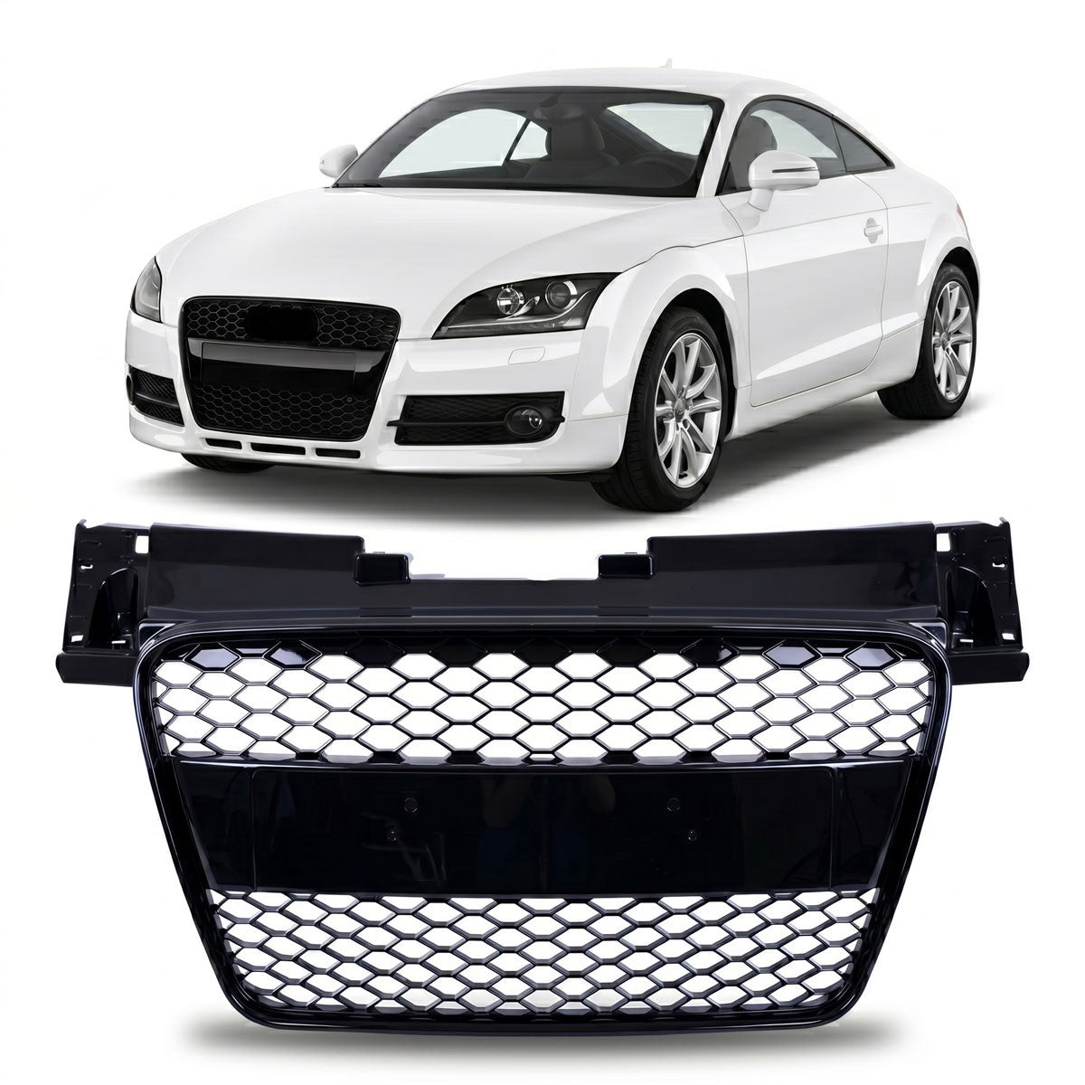 Kühlergrill Hochglanz Schwarz passend für Audi TT 8J 2006-2014