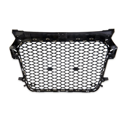 Frontgrill Silber & Hochglanz Schwarz passend für Audi A1 8X 2010-2015