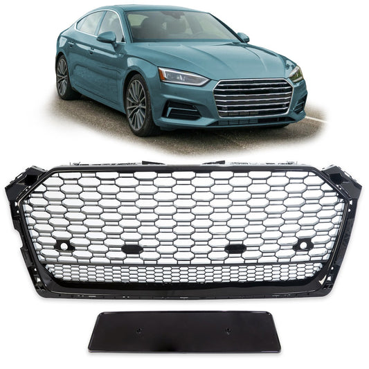Kühlergrill Hochglanz Schwarz passend für Audi A5 F5 2016-2020