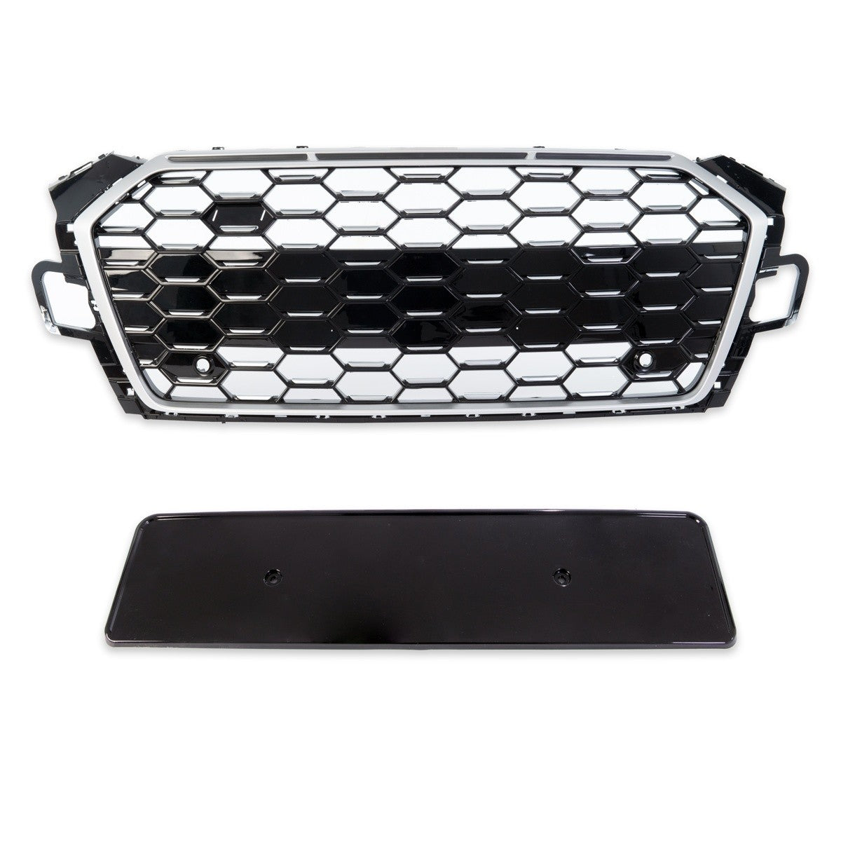 Sportgrill Silber passend für Audi A5 F5 Coupé Cabrio Sportback 2020-2024