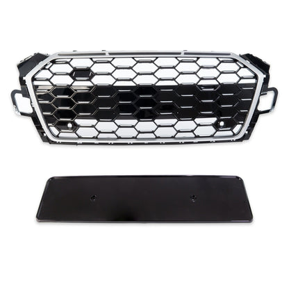 Sportgrill Silber passend für Audi A5 F5 Coupé Cabrio Sportback 2020-2024