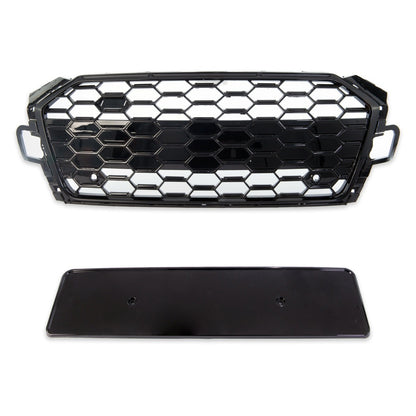 Sportgrill Hochglanz Schwarz passend für Audi A5 F5 Coupé Cabrio Sportback 20-24