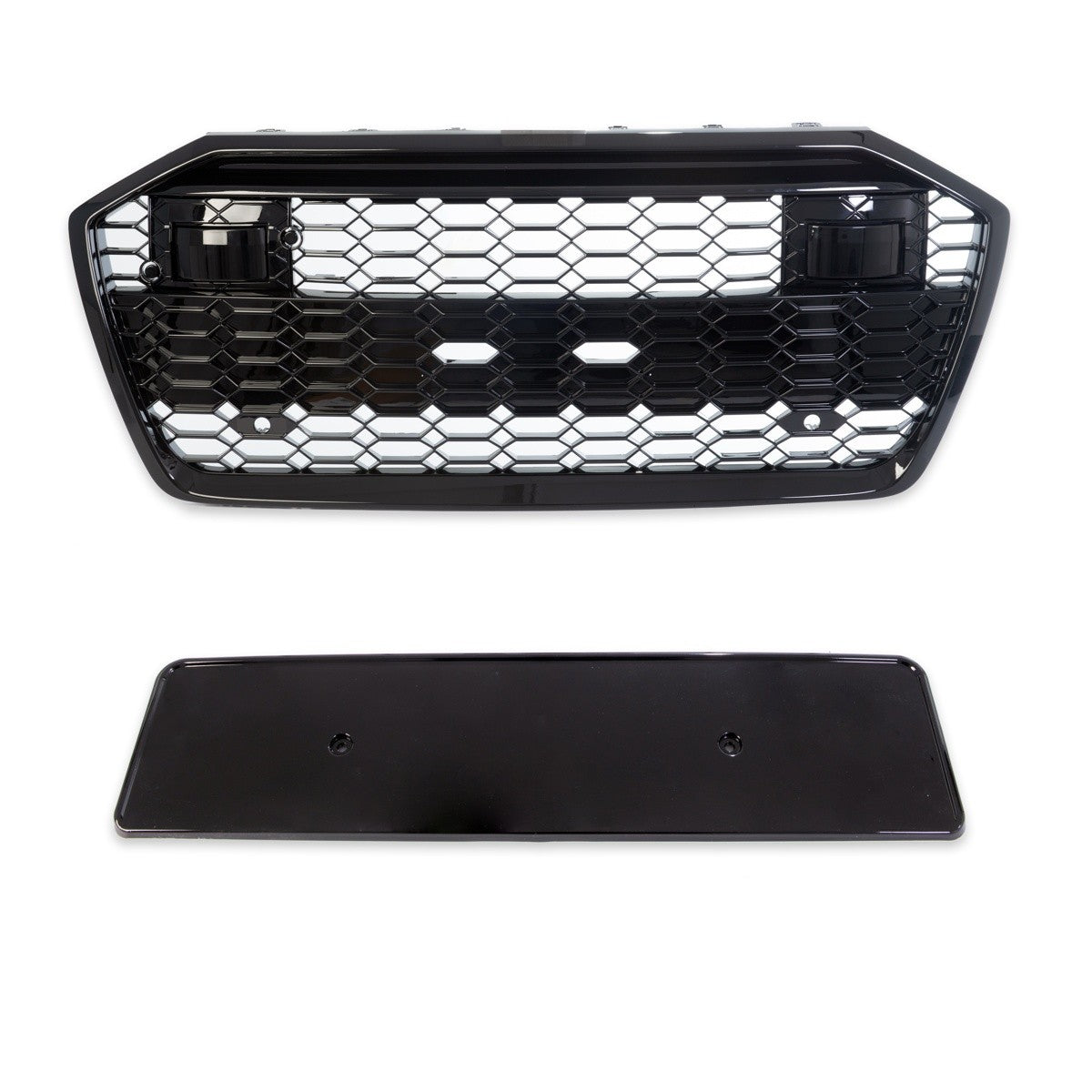 Sportgrill Hochglanz Schwarz passend für Audi A6 C8 4A Limousine Avant 2018-2024
