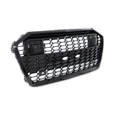 Sportgrill Hochglanz Schwarz passend für Audi A6 C8 4A Limousine Avant 2018-2024