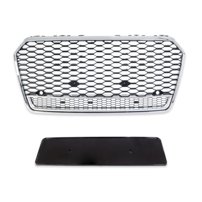 Sportgrill Chrom & Hochglanz Schwarz passend für Audi A7 4G Sportback 2014-2018
