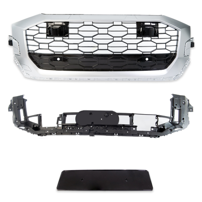 Sportgrill Silber Matt & Hochglanz Schwarz passend für Audi Q8 2019-heute