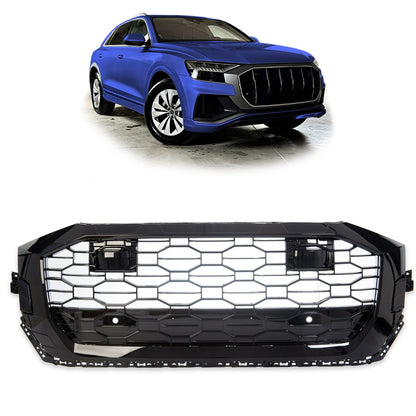 Kühlergrill Hochglanz Schwarz passend für Audi Q8 (4M) 2019-2024