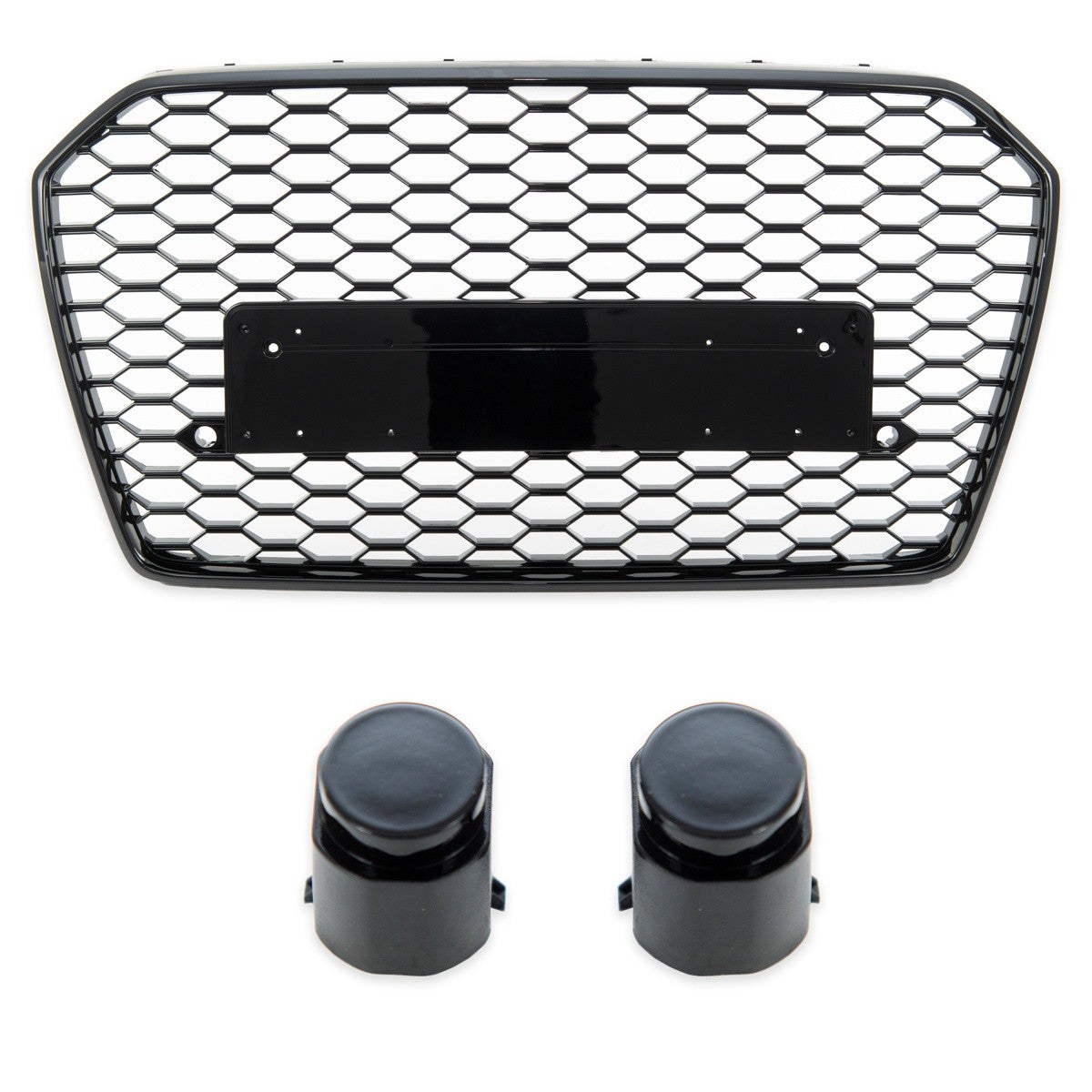 Sportgrill Hochglanz Schwarz passend für Audi A6 C7 4G 2015-2018