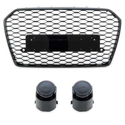 Sportgrill Hochglanz Schwarz passend für Audi A6 C7 4G 2015-2018