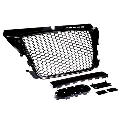 Hochglanz Schwarz Frontkühlergrill passend für Audi A3 8P Facelift 2008-2012