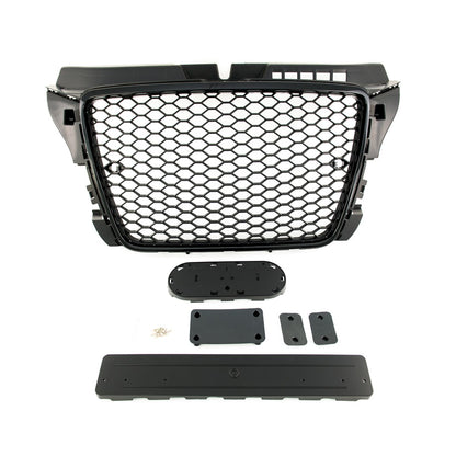 Sportgrill Hochglanz Schwarz mit PDC passend für Audi A3 8P 2008-2012
