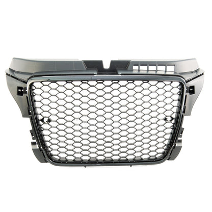 Sportgrill Hochglanz Schwarz mit PDC passend für Audi A3 8P 2008-2012