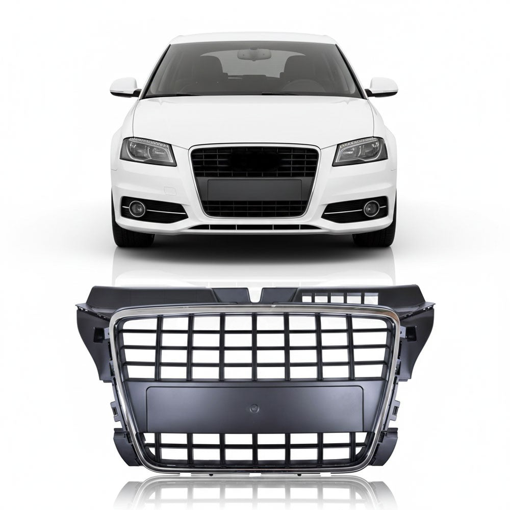 Sportgrill Chrom & Schwarz passend für Audi A3 8P Facelift 2008-2012