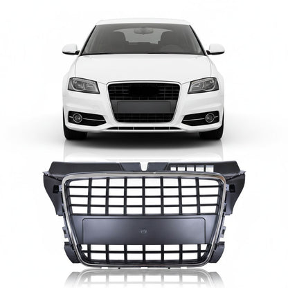 Sportgrill Chrom & Schwarz passend für Audi A3 8P Facelift 2008-2012
